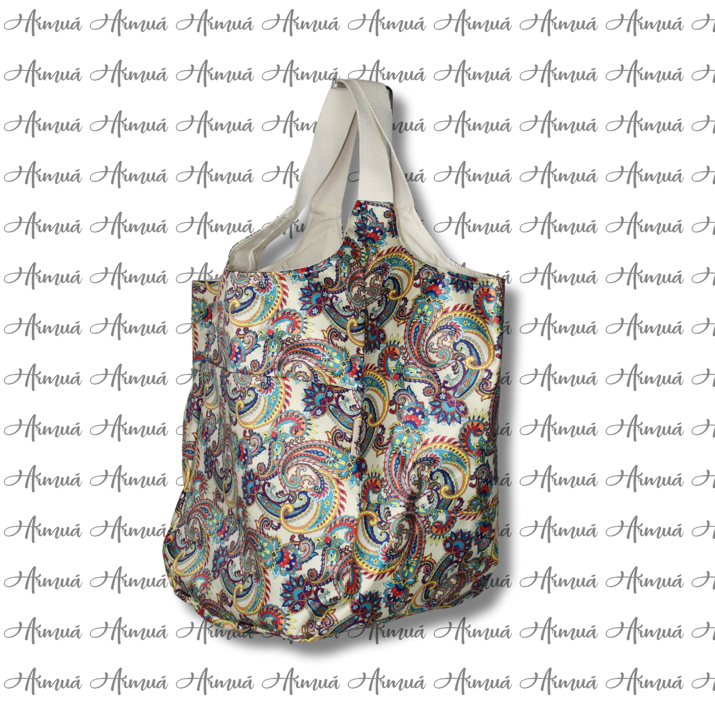 Maxi Bag Multicolor con Tasca Frontale Armuà