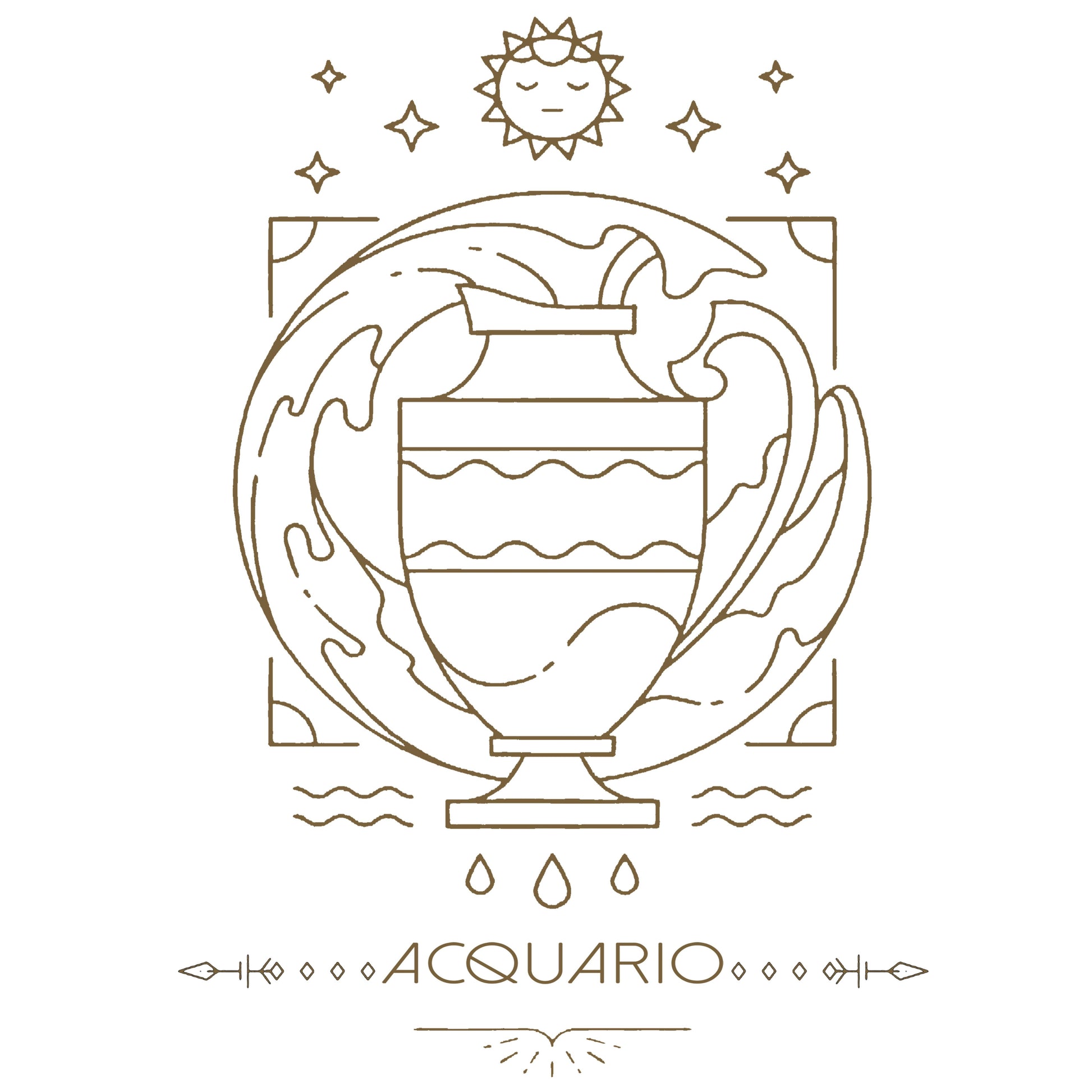 Tote Bag Zodiaco - Acquario ♒️